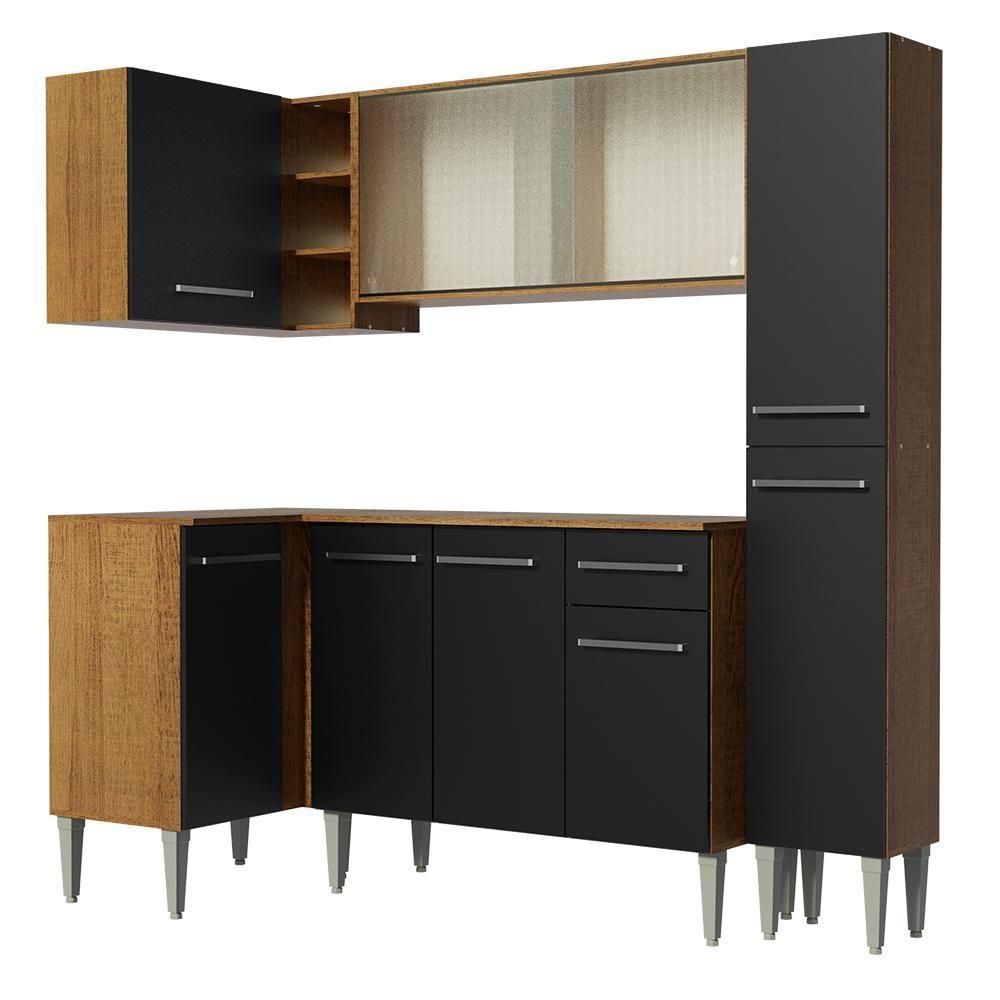 Cozinha Completa de Canto Emilly Face Madesa - 1