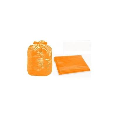 Saco De Lixo Colorido 60 Litros 100 Un Laranja 0,6 Micras