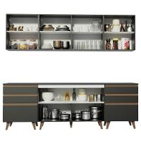 Cozinha Completa Madesa Reims 240002 Com Armário E Balcão - Preto - 6