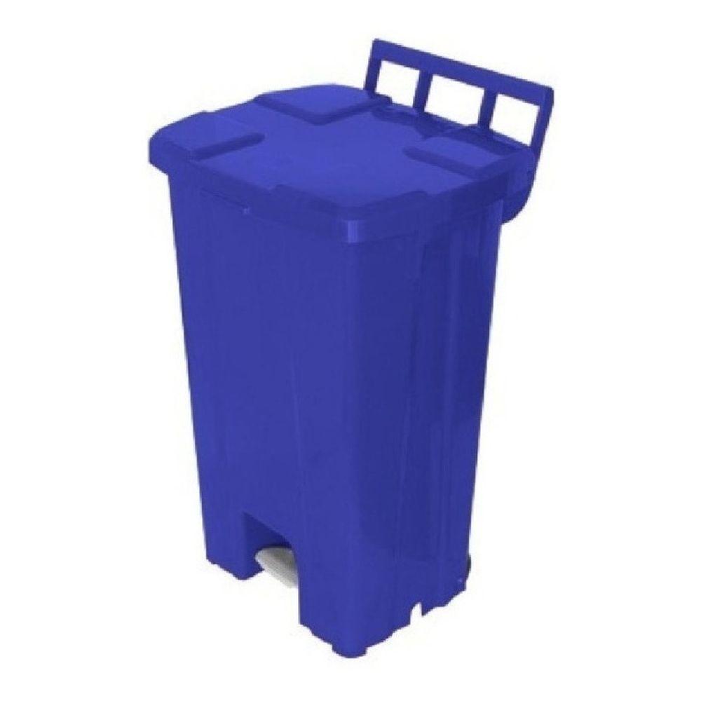 Cesto Lixeira Com Rodas E Pedal 100l Marca Jsn - 2