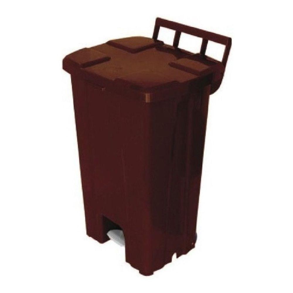 Cesto Lixeira Com Rodas E Pedal 100l Marca Jsn - 4