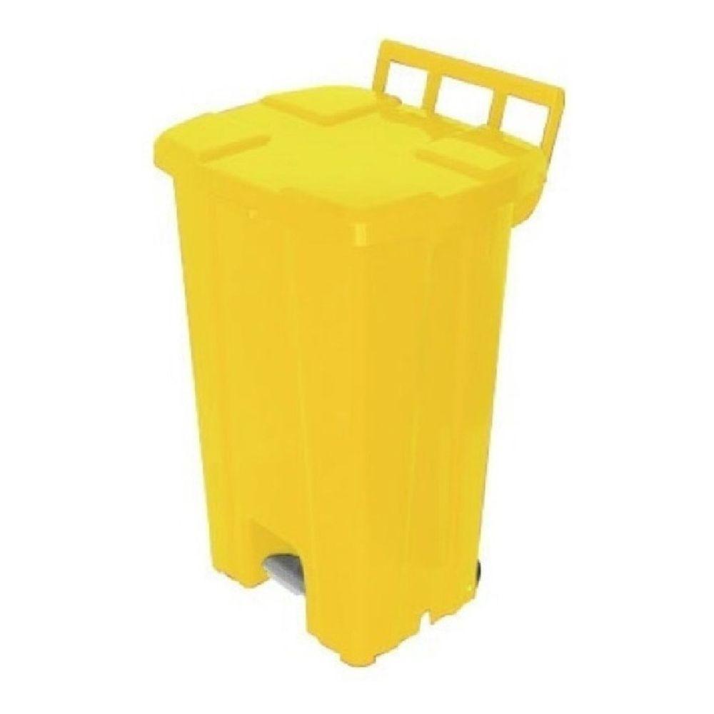 Cesto Lixeira Com Rodas E Pedal 100l Marca Jsn - 6