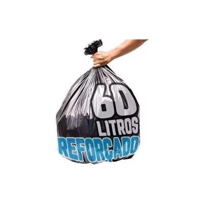 Saco De Lixo 60 Litros 100un Preto - Aprox 2,200kg