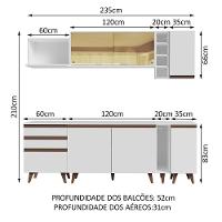 Cozinha Completa Madesa Reims com Armário e Balcão - Branco - 6