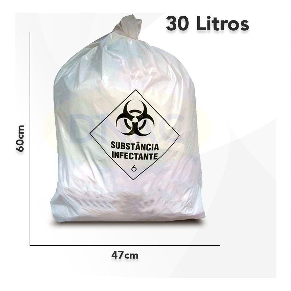 Saco De Lixo Infectante 6 Hospitalar Resíduo 30l Com 100un - 3