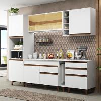 Cozinha Completa Madesa Reims com Armário e Balcão - Branco - 1