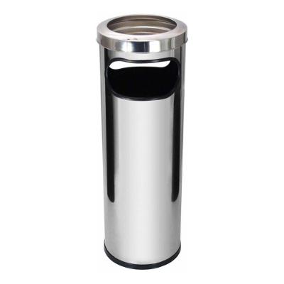 Cinzeiro Lixeira Em Aço Inox Com Aro Em Inox 30l