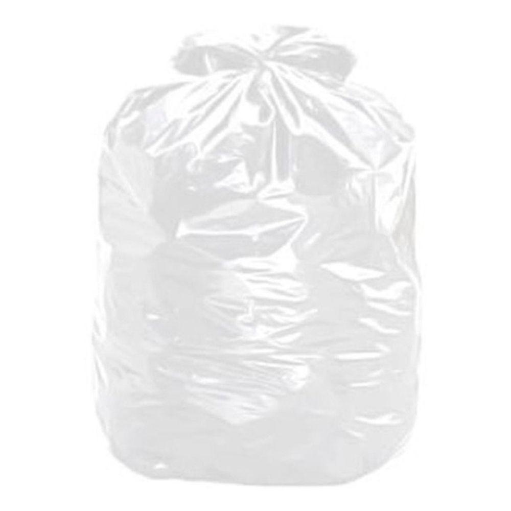 Saco Para Lixo Transparente 45x55x003 20l Com 100 Unidades - - 1