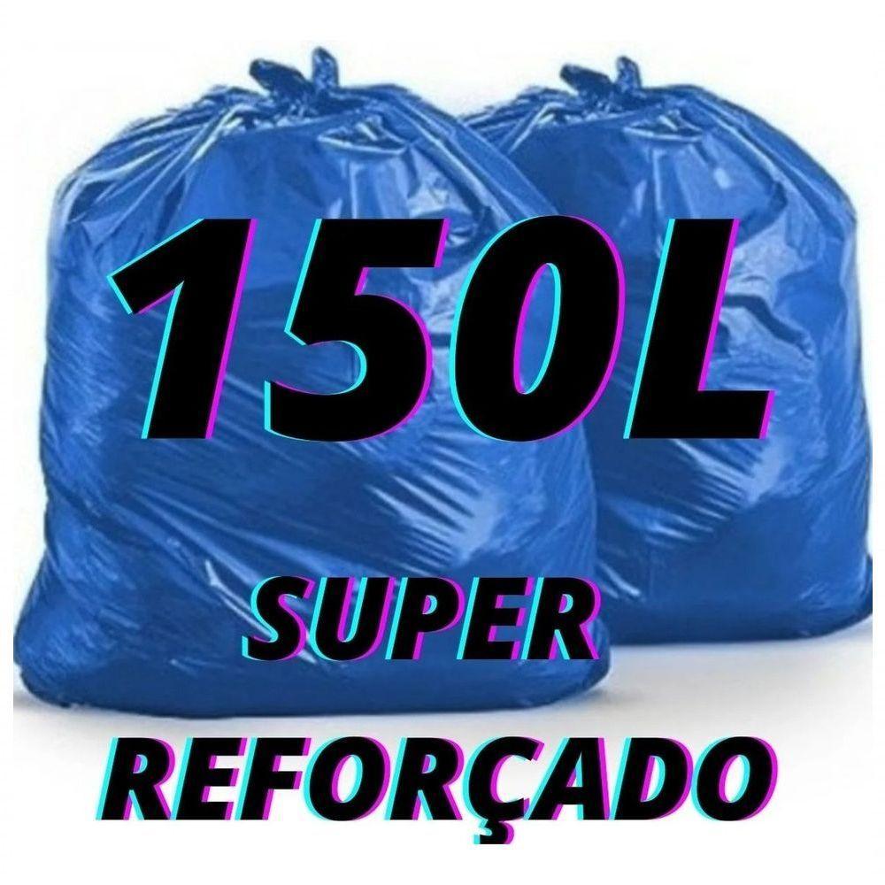 Saco De Lixo Azul 150 Litros Super Reforçado 100 Unidades. - 2