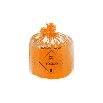 Saco De Lixo 50 Litros Tóxico Laranja (pacote C- 100)