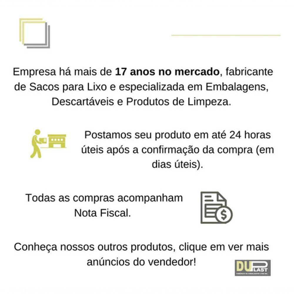 Saco De Lixo 60l Reforçado Com 100 Unidades - 6