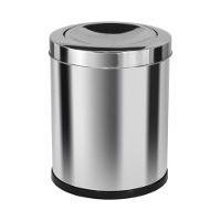 Lixeira Emaço Inox Com Tampa Meia Esfera 22 Litros - 1