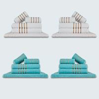 Jogo De Toalhas 20 Pçs Coleção Montreal 100% Algodão Br+vd - 1