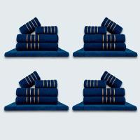 Jogo De Toalhas 20 Pçs Coleção Montreal 100% Algodão Azul - 1