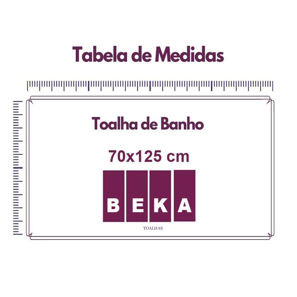 Jogo De Toalha 4 Peças Verona Luxo Beka 100% Algodão Rosa - 2