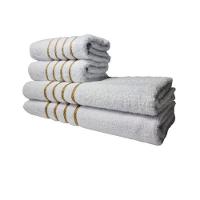 Kit 8 Toalhas Grossas E Grandes Montreal 4 Banhos 4 Rostos Branco+cinza - 2