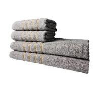 Kit 8 Toalhas Grossas E Grandes Montreal 4 Banhos 4 Rostos Branco+cinza