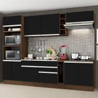Cozinha Completa Madesa Com Armário E Balcão Rustic/preto - 11