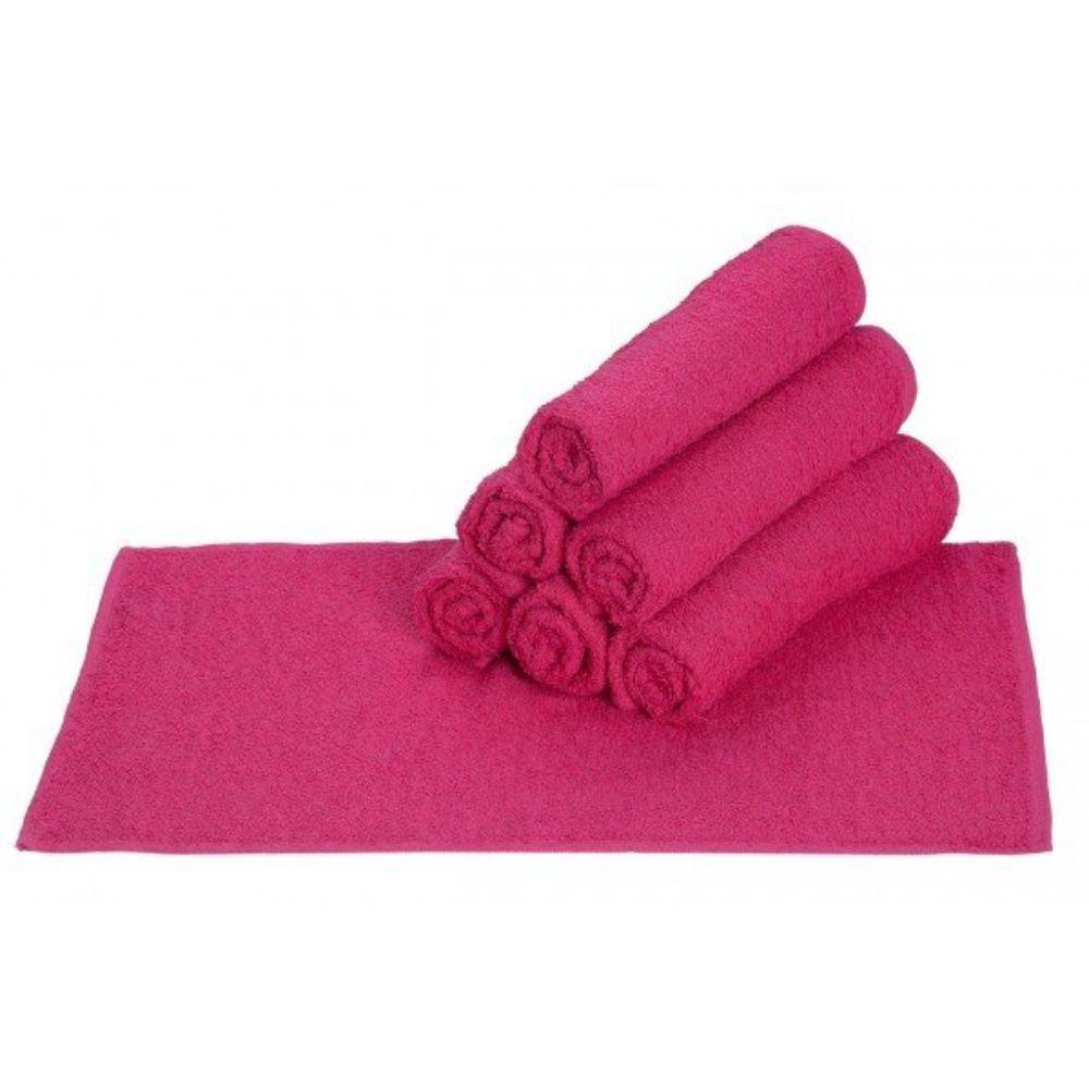 Kit 10 Toalha De Manicure E Pedicure 28x45cm Salão Beleza P/unha Rosa - 1