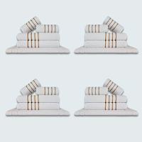 Jogo De Toalhas 20 Pçs Coleção Montreal 100% Algodão Branco - 1