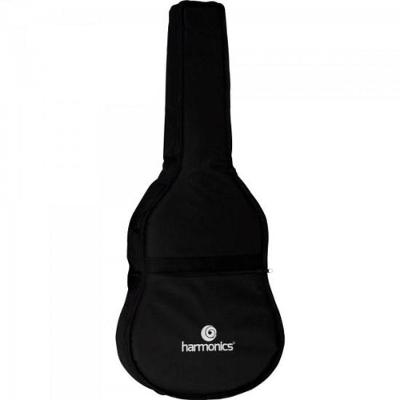 Capa Para Violão Folk Harmonics Nylon Luxo Preta [f002]