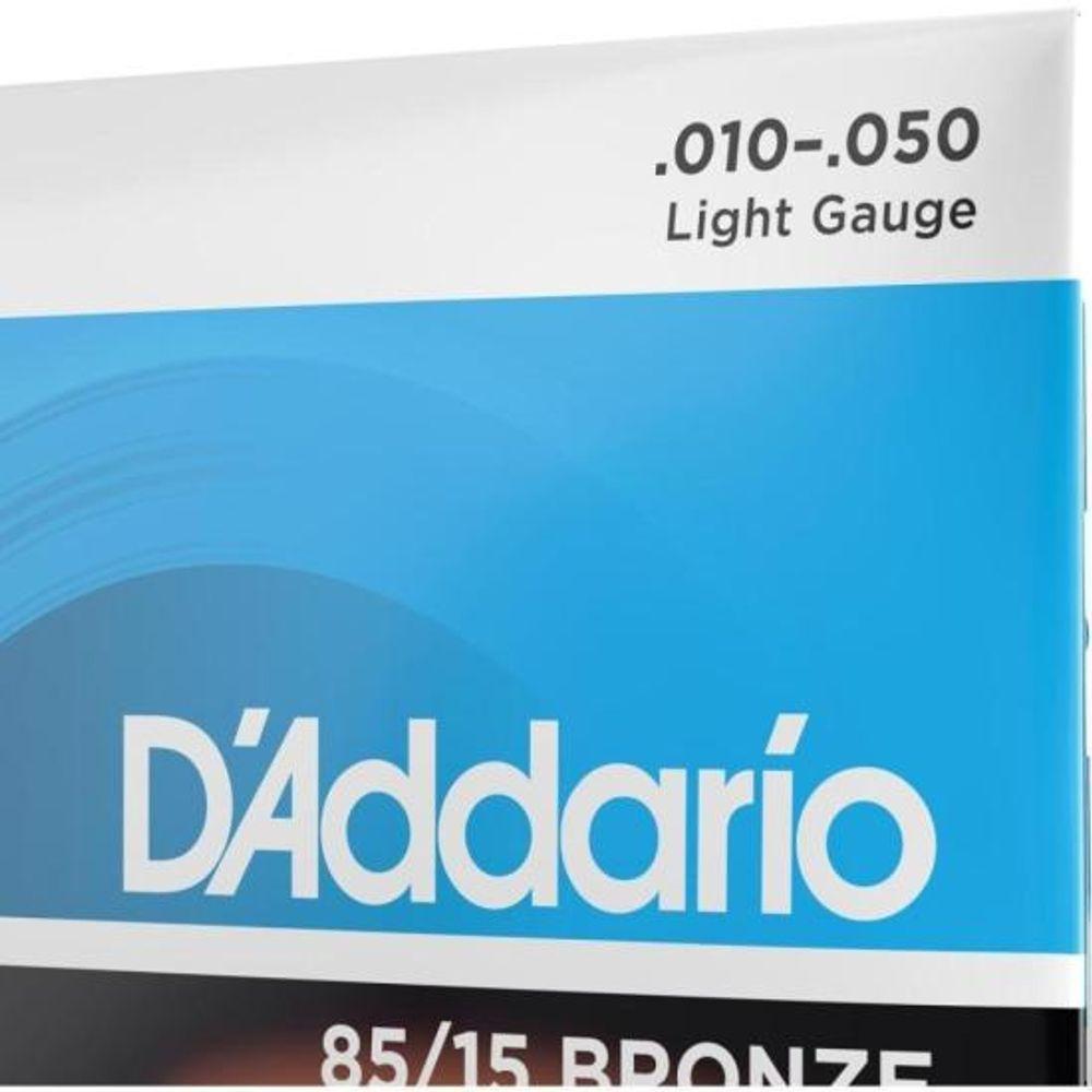 Encordoamento Violão Aço 12 Cordas .010-.050 85/15 Bronze Ez940 D Addario [f002] - 3