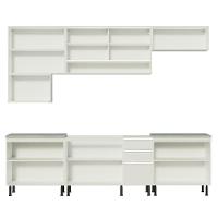 Cozinha Completa Genova com Armário e Balcão sem tampo e pia Madesa