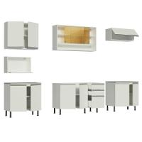 Cozinha Completa Genova com Armário e Balcão sem tampo e pia Madesa - 9