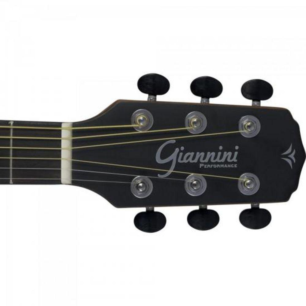 Violão Giannini Gf1d Ceq Eletroacústico Aço Zebra Wood [f002] - 3
