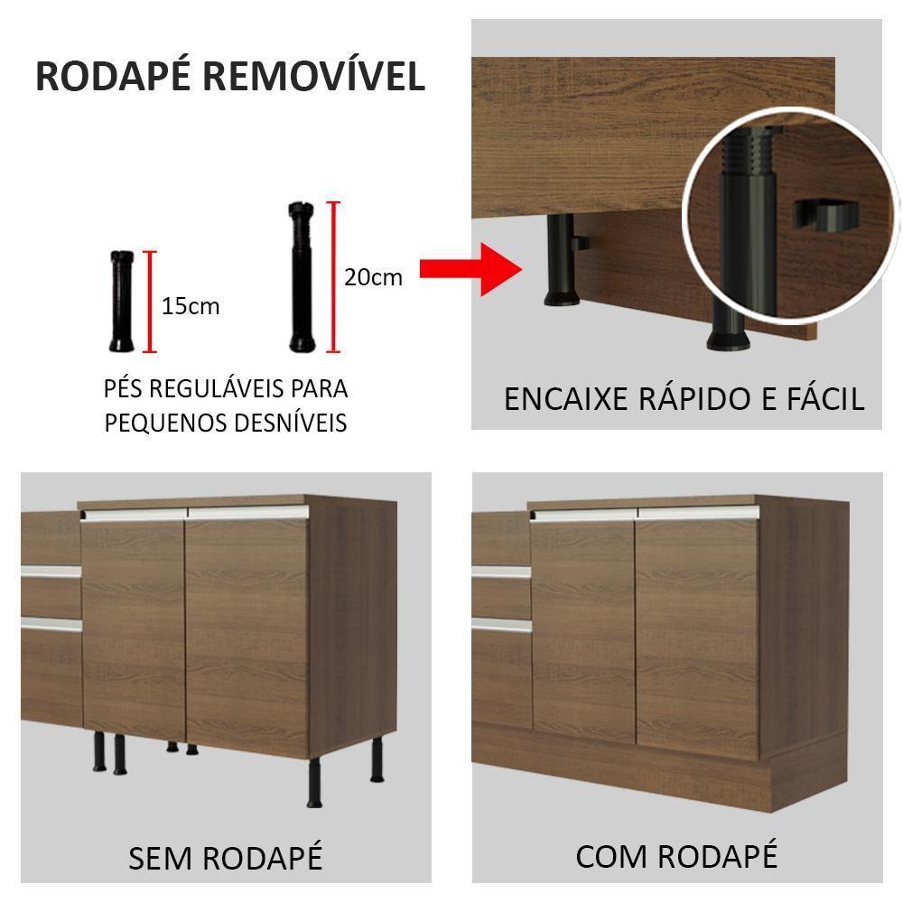 Cozinha Completa Madesa Com Armário E Balcão Branco/preto - 13