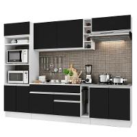 Cozinha Completa Madesa Com Armário E Balcão Branco/preto