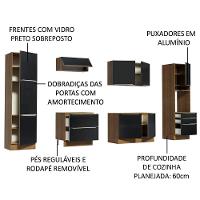 Cozinha Completa Madesa Armário e Balcão 9 Portas 5 Gavetas - 5