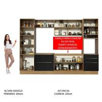 Cozinha Completa Madesa Armário e Balcão 9 Portas 5 Gavetas - 6