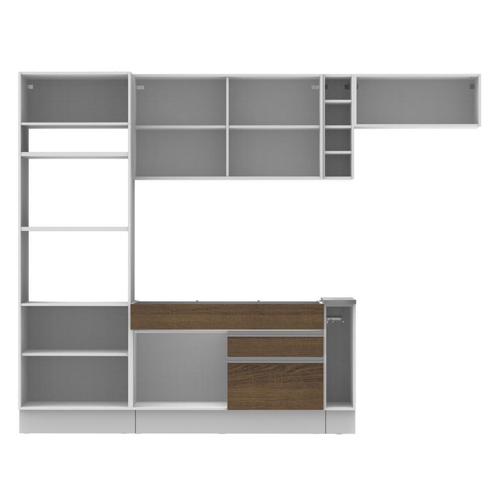 Cozinha Completa Safira Rustic Armário Balcão Madesa - 8