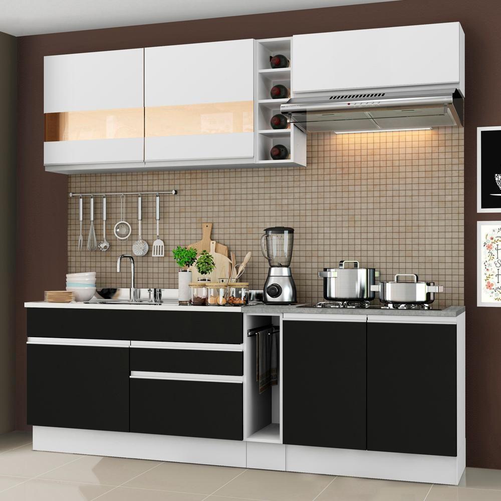 Cozinha Completa Parma com Armário/Balcão Madesa - 5