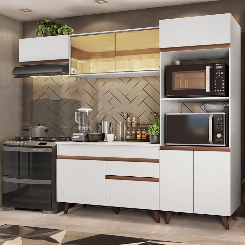 Cozinha Completa Reims com Armário e Balcão Branco Madesa - 3