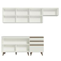 Cozinha Completa Reims com Armário e Balcão Branco Madesa - 3