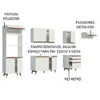 Cozinha Completa Reims com Armário e Balcão Branco Madesa - 3