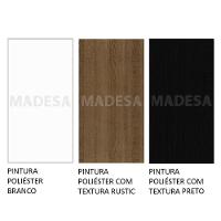 Cozinha Completa Parma com Armário e Balcão Madesa Branco/Preto - 9