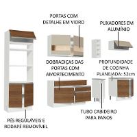 Cozinha Completa Vicenza com Armário e Balcão Madesa - 5