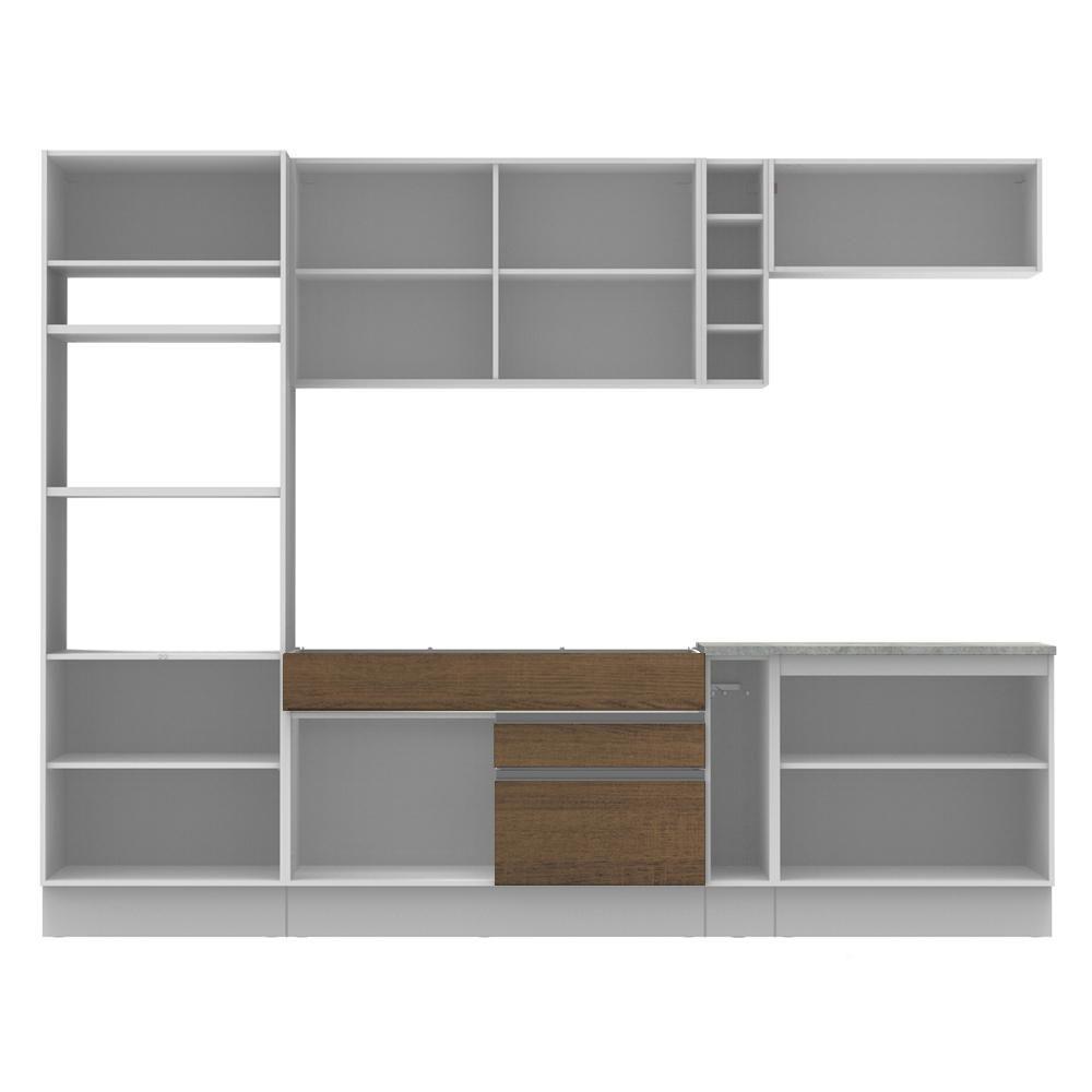 Cozinha Completa Vicenza Rustic com Armário e Balcão Madesa - 8