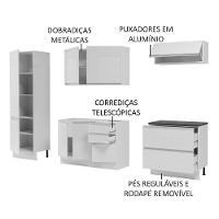 Cozinha Completa Mdf Madesa Acordes Frentes Branco Brilho - 6