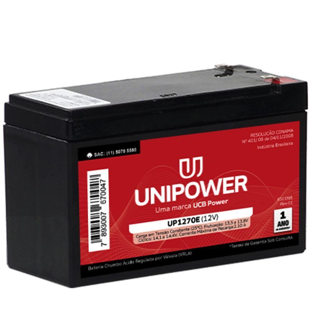 Bateria Estacionária Selada Vrla 12v 7,0ah (up1270e) F187 [f018] - 1