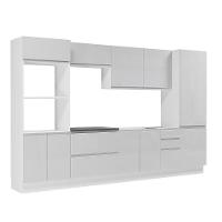 Cozinha Completa Mdf Madesa Acordes Frentes Branco Brilho - 9
