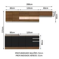 Cozinha Completa Marcela com Armário e Balcão Madesa - 4