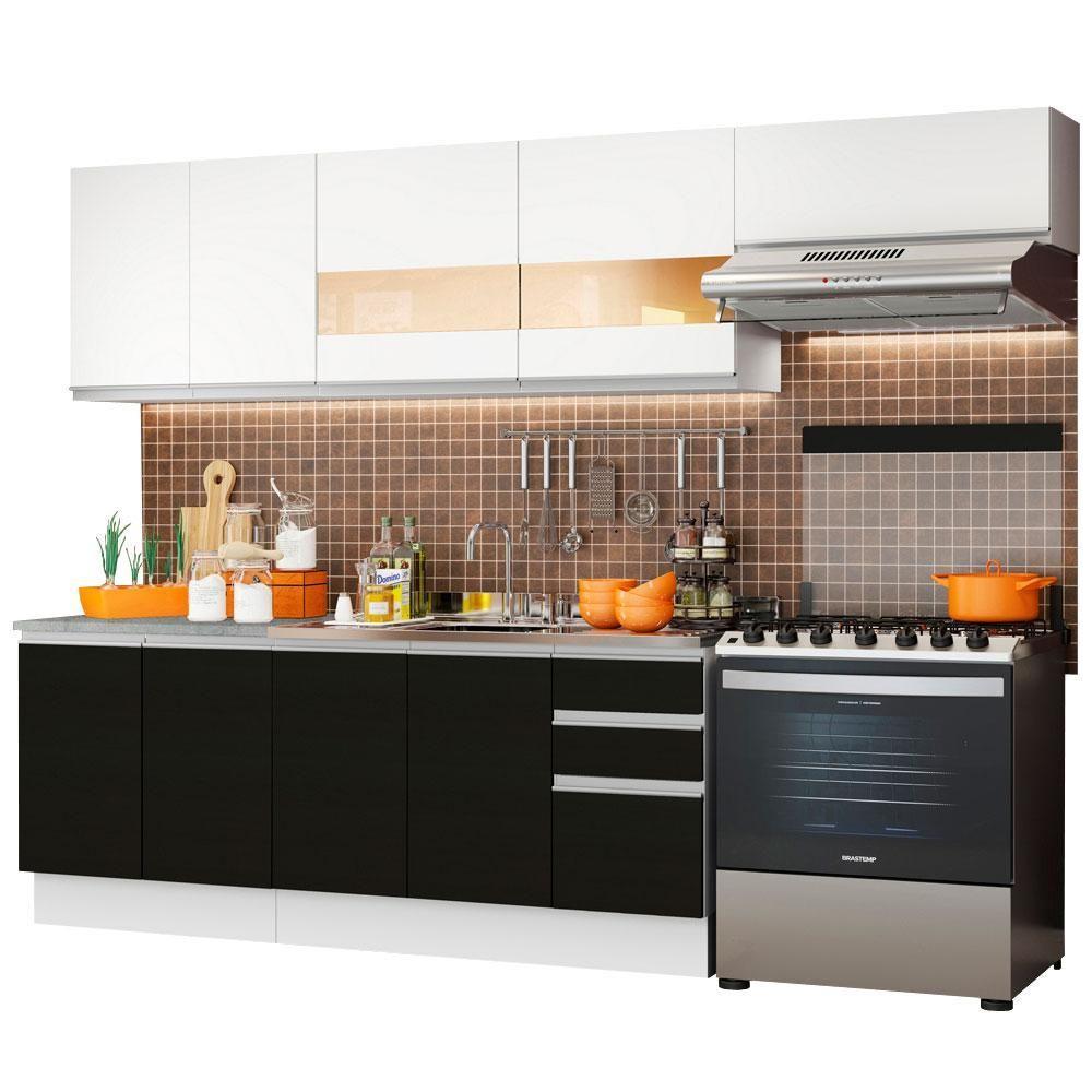 Cozinha Completa Marcela com Armário e Balcão Madesa - 1