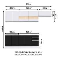 Cozinha Completa Marcela com Armário e Balcão Madesa - 4