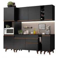 Cozinha Completa Madesa Reims com Armário e Balcão - Preto - 10