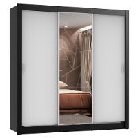 Guarda Roupa 3 Portas de Correr com Espelho 4 Gavetas Madesa - 1