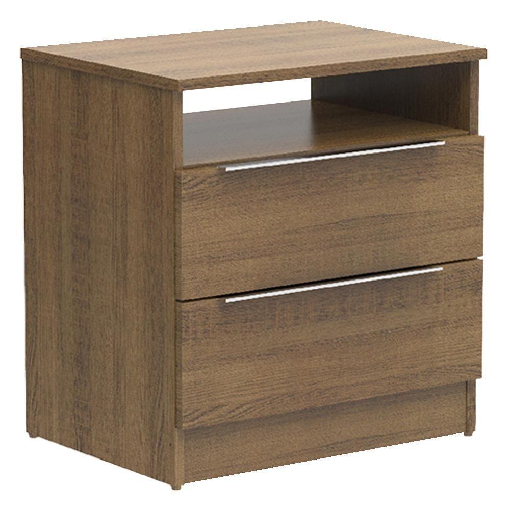 Criado-Mudo com 2 Gavetas Rustic Madesa 3227 - 1